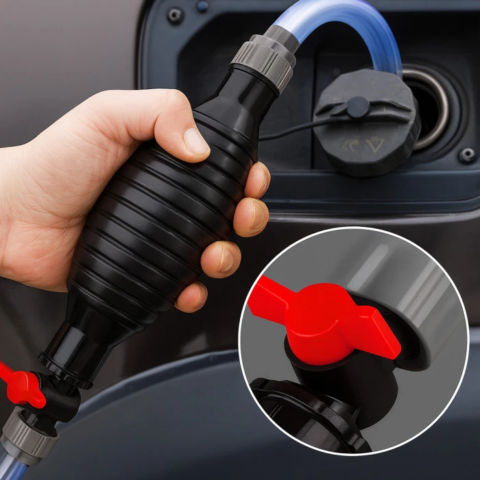 ⛽ Portable Manual Fuel Pump Transfer Hand Pump (8 Feet Rubber Pipe সহ) 🔧⛽
